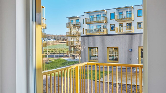 Utsikt från balkong